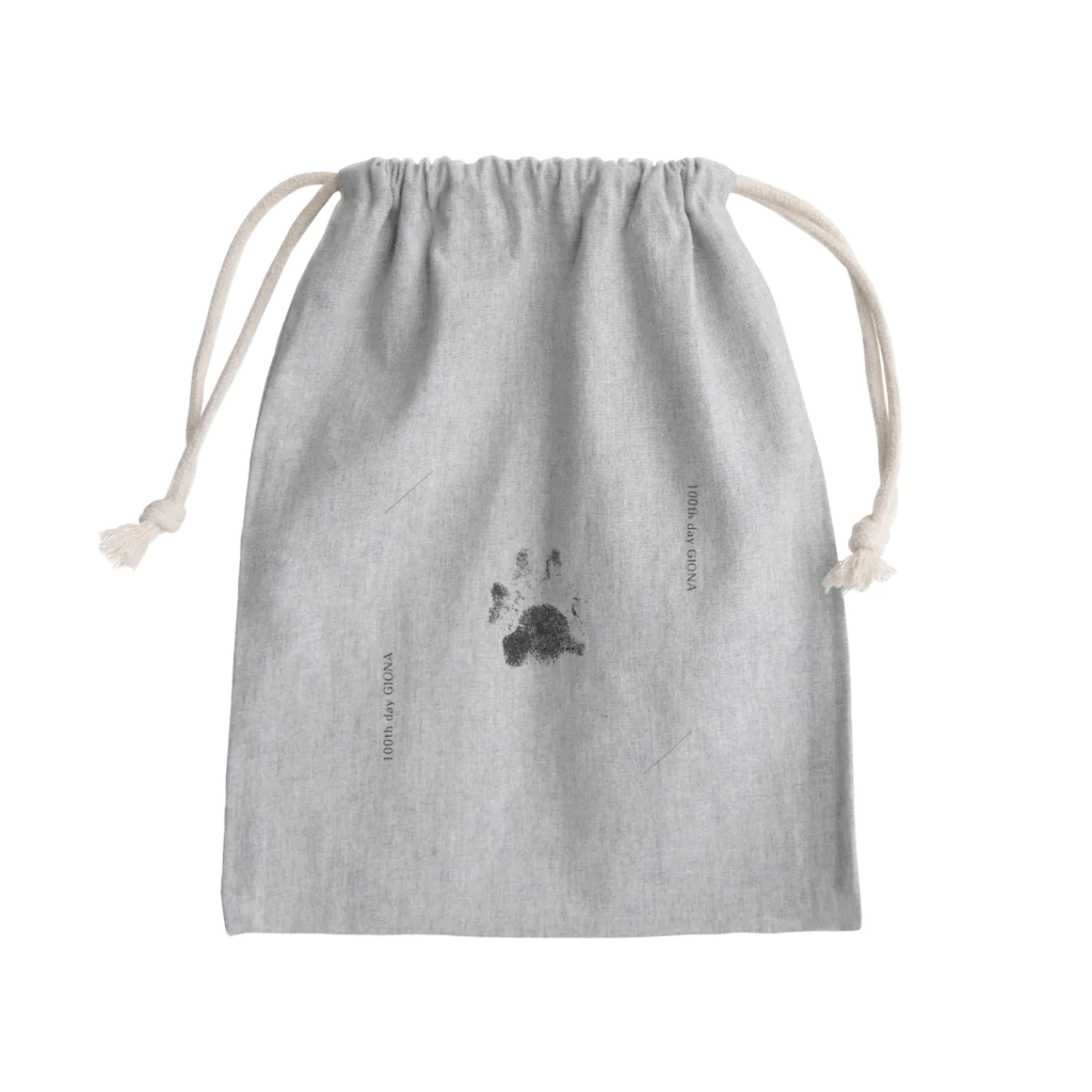 GIONAくんのおみせの【GIONA 生後100日記念】足形グッズ Mini Drawstring Bag