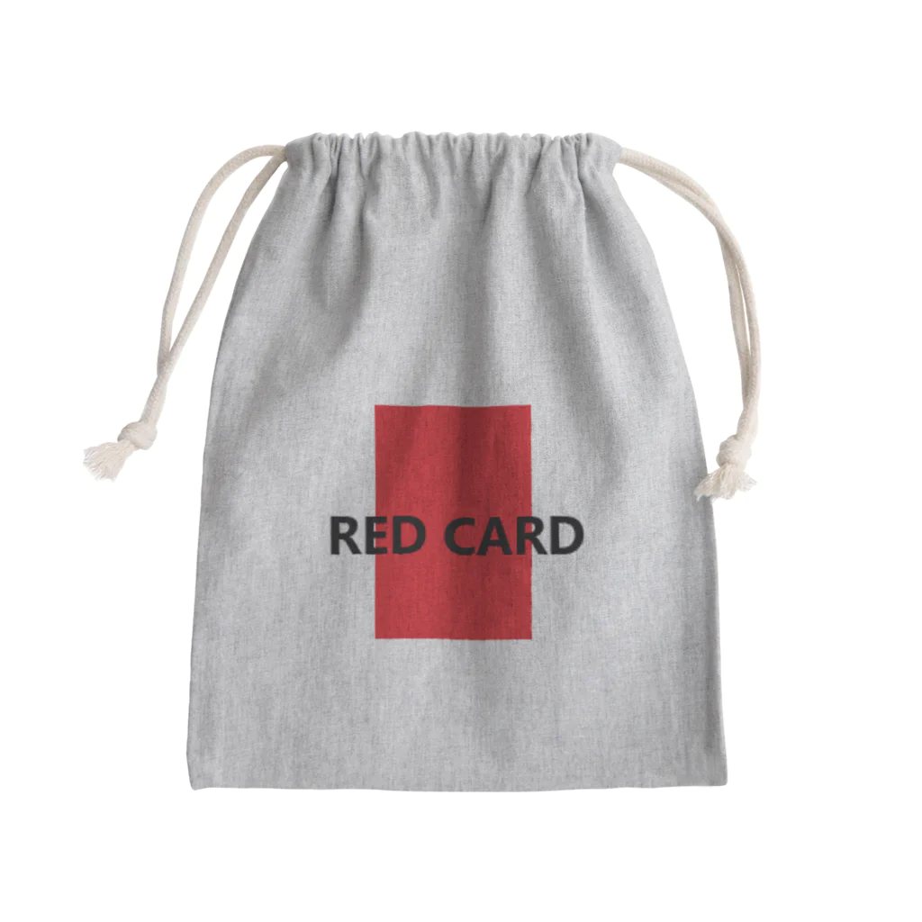 アメリカンベース のレッドカード　⚽　サッカー Mini Drawstring Bag