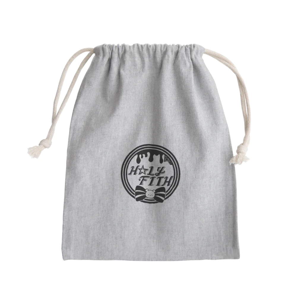 ❤️Holy💙@配信垢のアメリカンなロゴ Mini Drawstring Bag