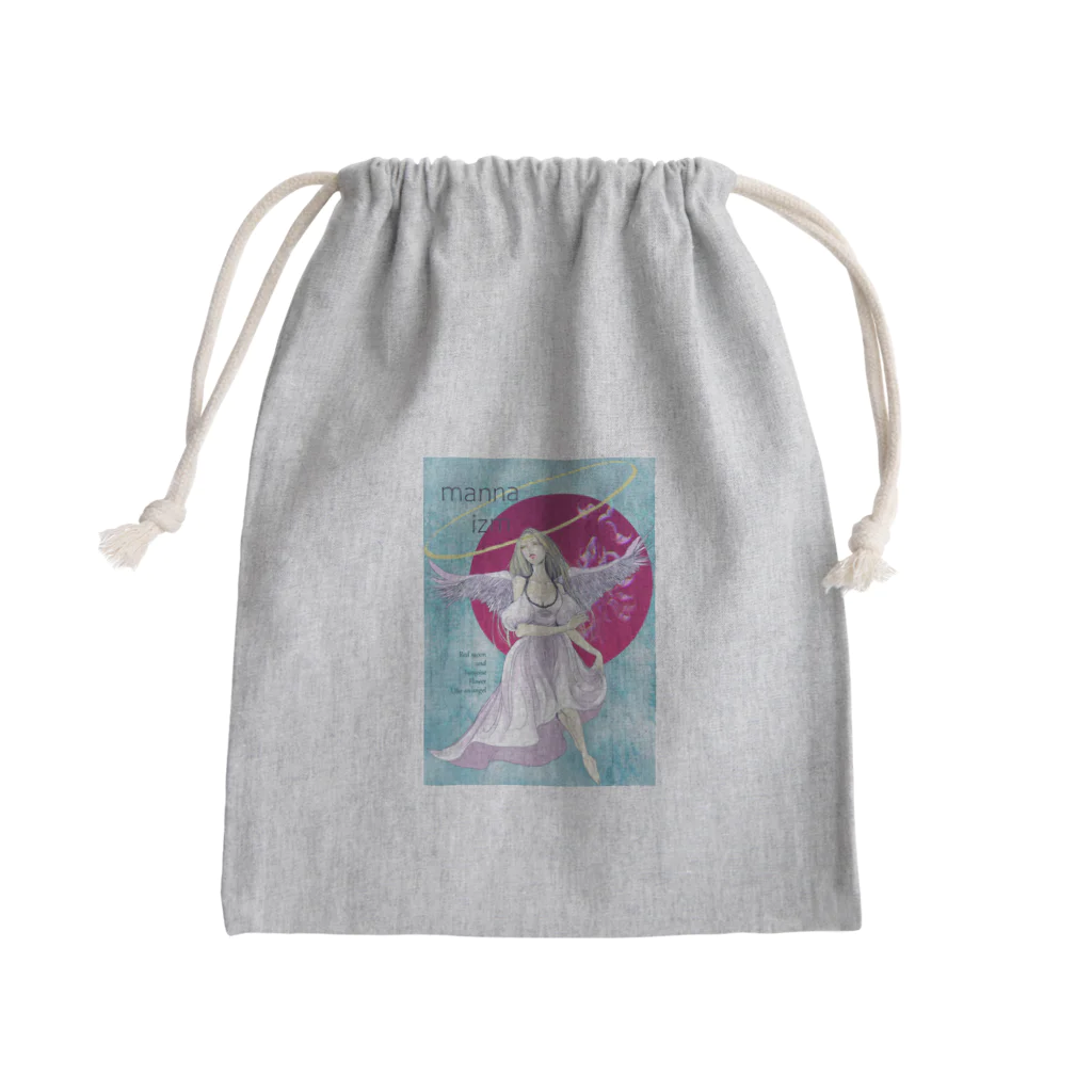 mannaの皆既月食の夜に Mini Drawstring Bag