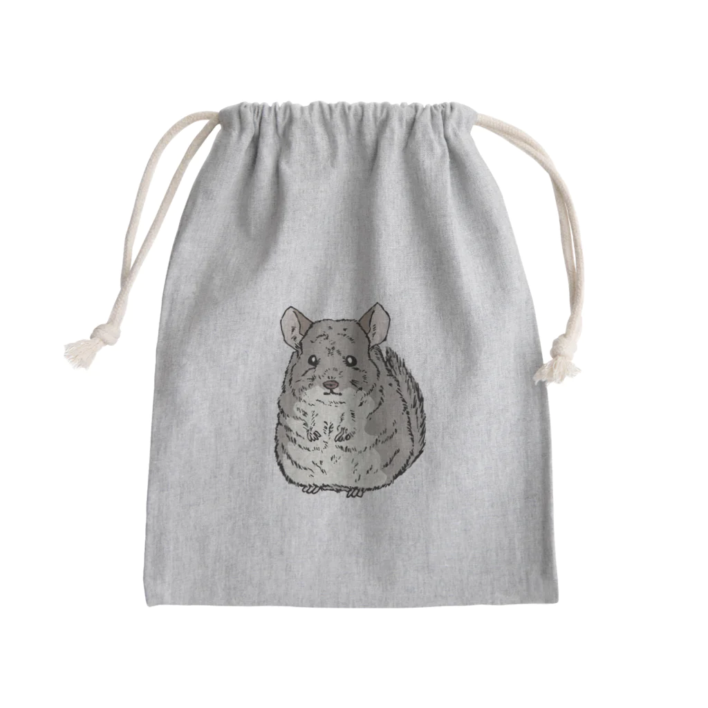 tanuki_msのチンチラ Mini Drawstring Bag