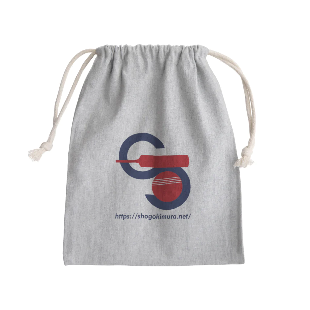 木村昇吾を応援しよう！のクリケット日本代表木村昇吾選手のロゴURL_01 Mini Drawstring Bag