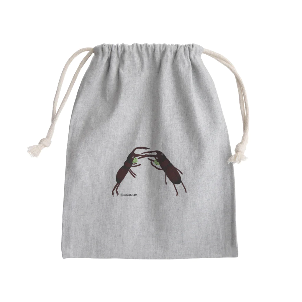 Illustrator Moca&Ram shopのクワレス Mini Drawstring Bag