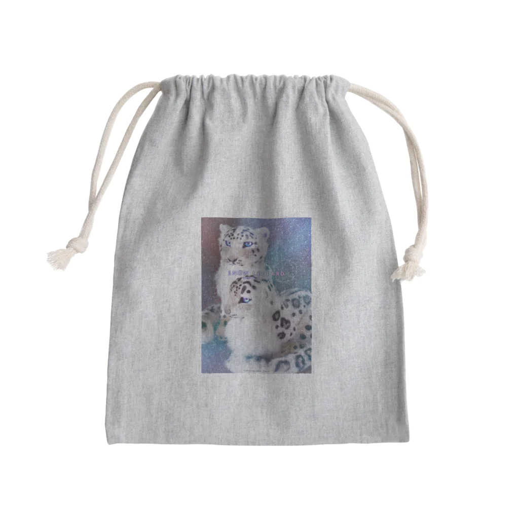 羊毛けだまkanaのユキヒョウもっふもふ02 Mini Drawstring Bag