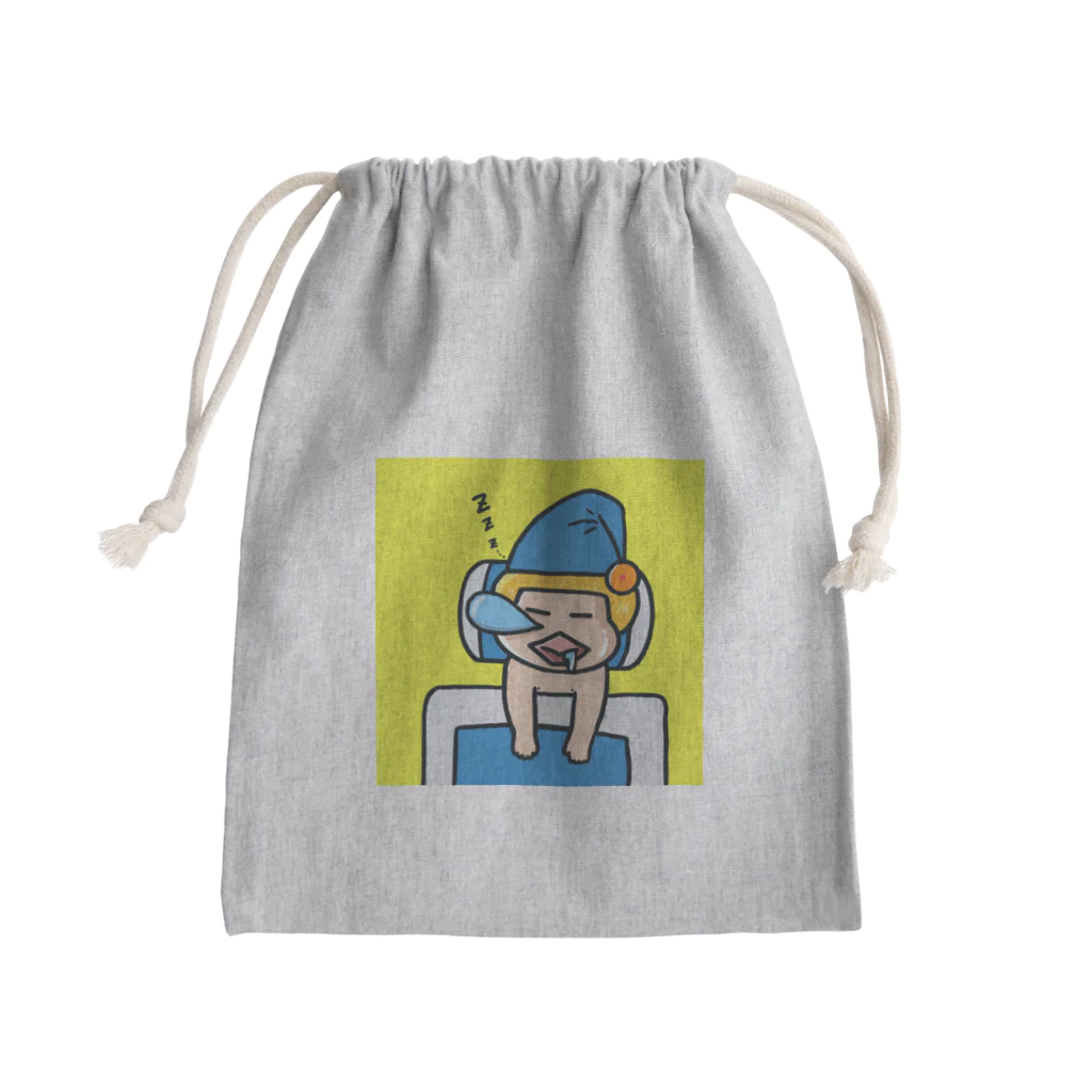 眠れる戦士・えぐたけの眠れる戦士・えぐたけ Mini Drawstring Bag