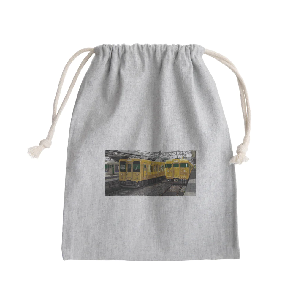 真志(ドット絵絵師として活動中)の115系電車(からし色) Mini Drawstring Bag