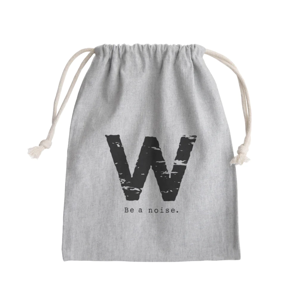 noisie_jpの【W】イニシャル × Be a noise. Mini Drawstring Bag