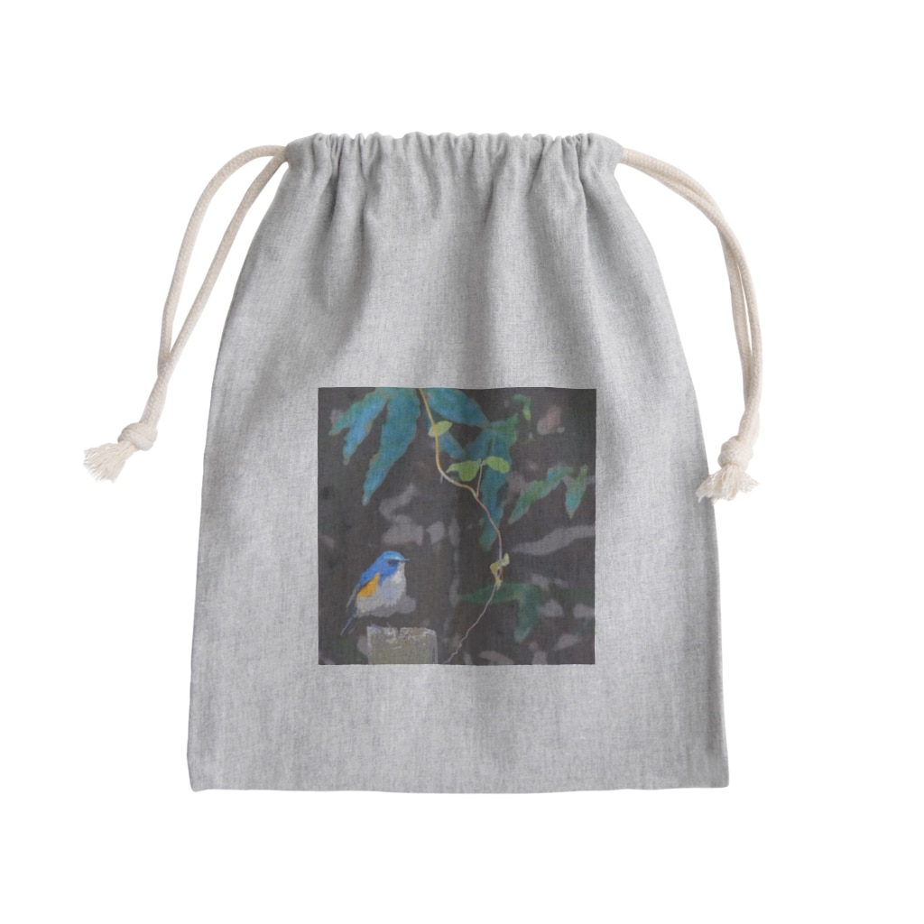 まりカメラのお店のルリビタキ♂ Mini Drawstring Bag