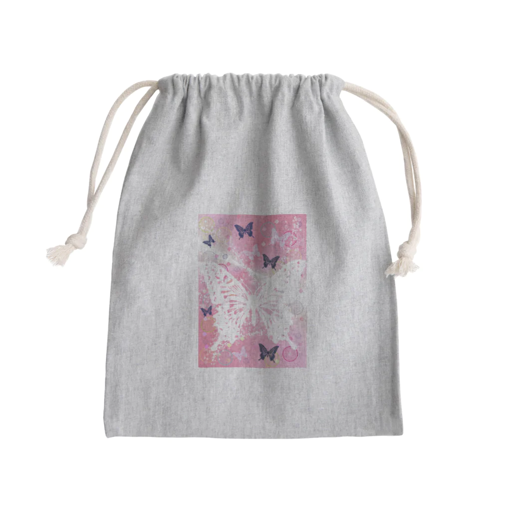 Ｒinkのデカ蝶さん Mini Drawstring Bag