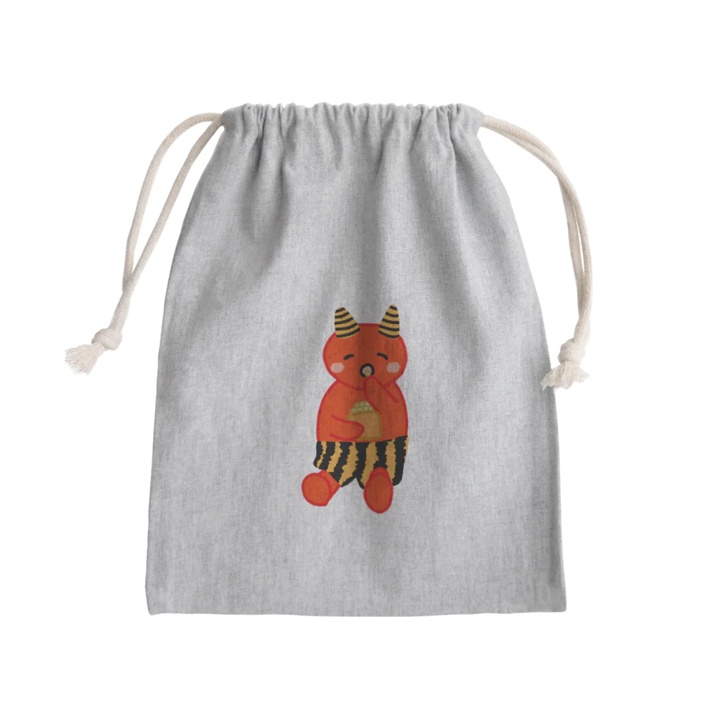 Lily bird（リリーバード）の可愛い赤鬼ちゃん① Mini Drawstring Bag