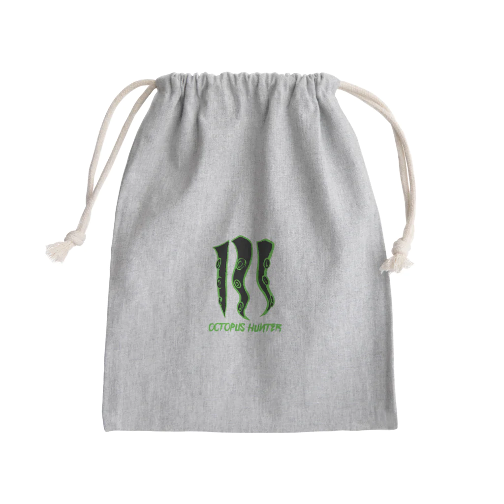 OCTOPUS HUNTER SHOPのタコ足グリーンリブレ Mini Drawstring Bag