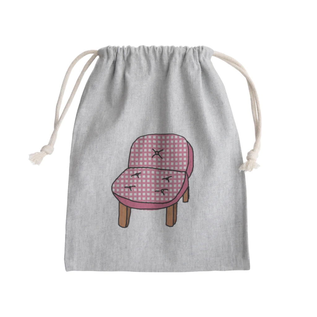 クエクエのふかふかチェア Mini Drawstring Bag