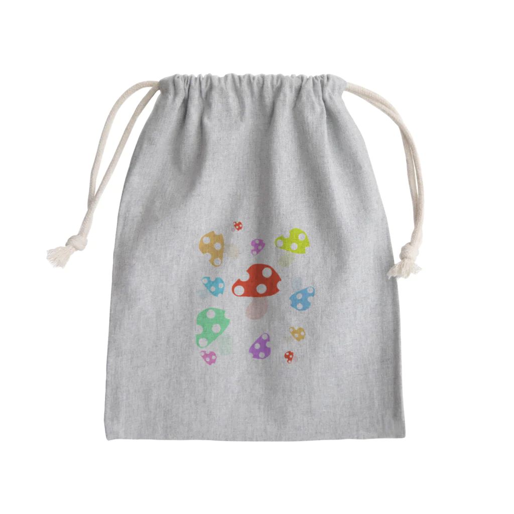 ポイズン抹茶のいろいろキノコ Mini Drawstring Bag