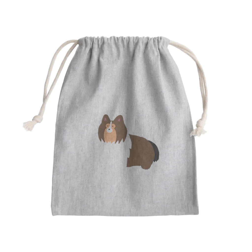 Kotetsu diary(SUZURI店)のゆるゆるシェルティ Mini Drawstring Bag