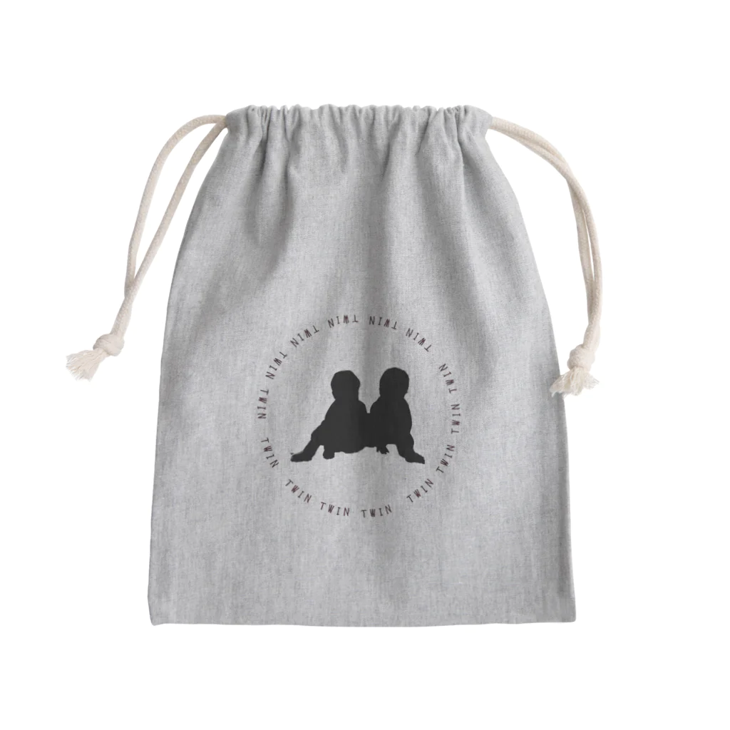 多胎児応援し隊のtwinグッズ Mini Drawstring Bag