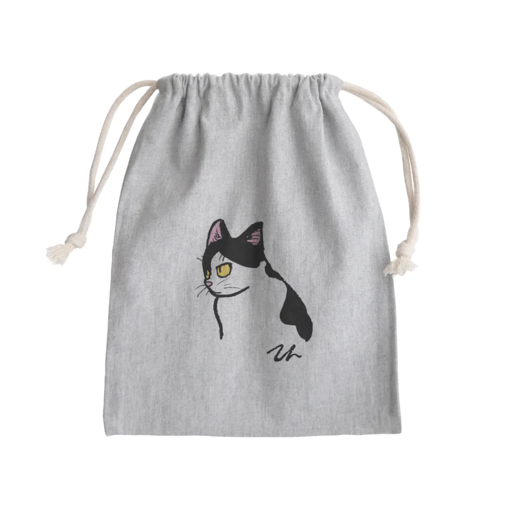 toru_utsunomiyaの猫のテン Mini Drawstring Bag