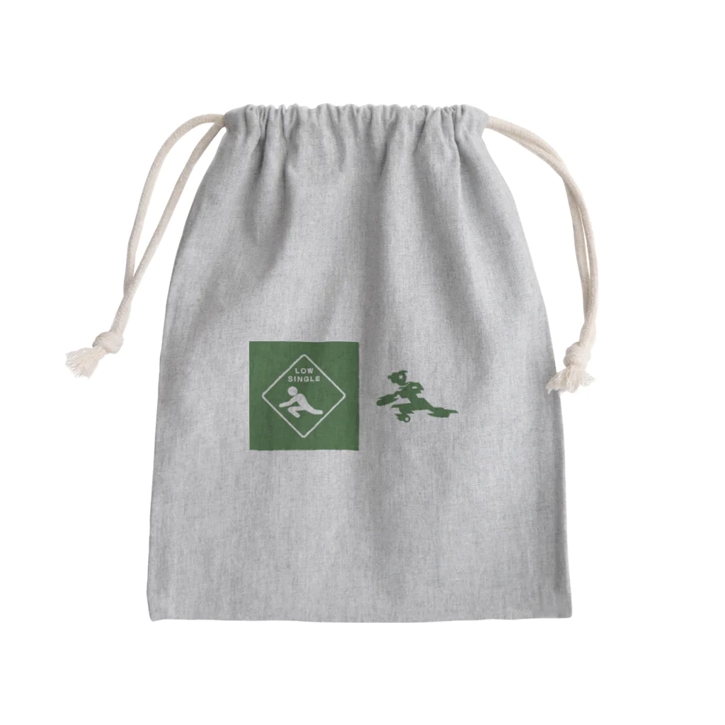 アリーヴェデルチャンネルSHOPのGLITCH LOGO Mini Drawstring Bag