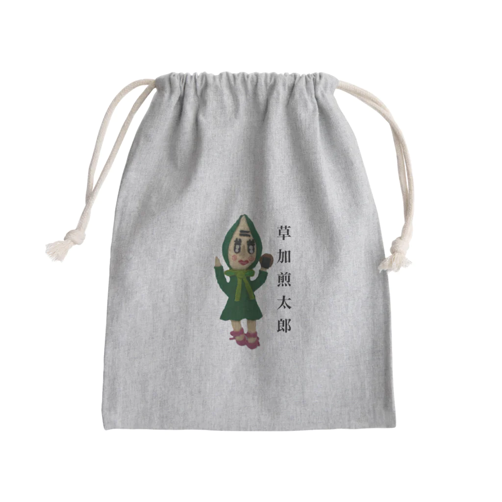 煎太郎商店の草加煎太郎 Mini Drawstring Bag