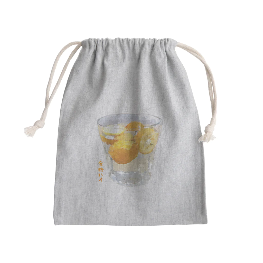 脂身通信Ｚの金柑ハイ_230226 Mini Drawstring Bag