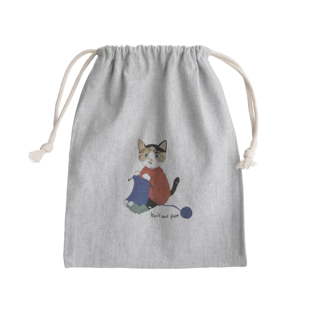 omamiのKnit and purr Mini Drawstring Bag