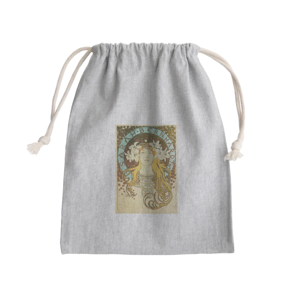 artgalleryのSarah Bernhardt as La Princesse Lointaine: poster for 'La Plume' magazine (1897) Mini Drawstring Bag