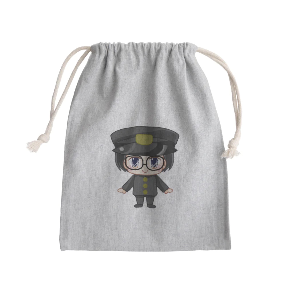 制服コミュニケーション Girls Sideの制帽/メガネDK君 Mini Drawstring Bag