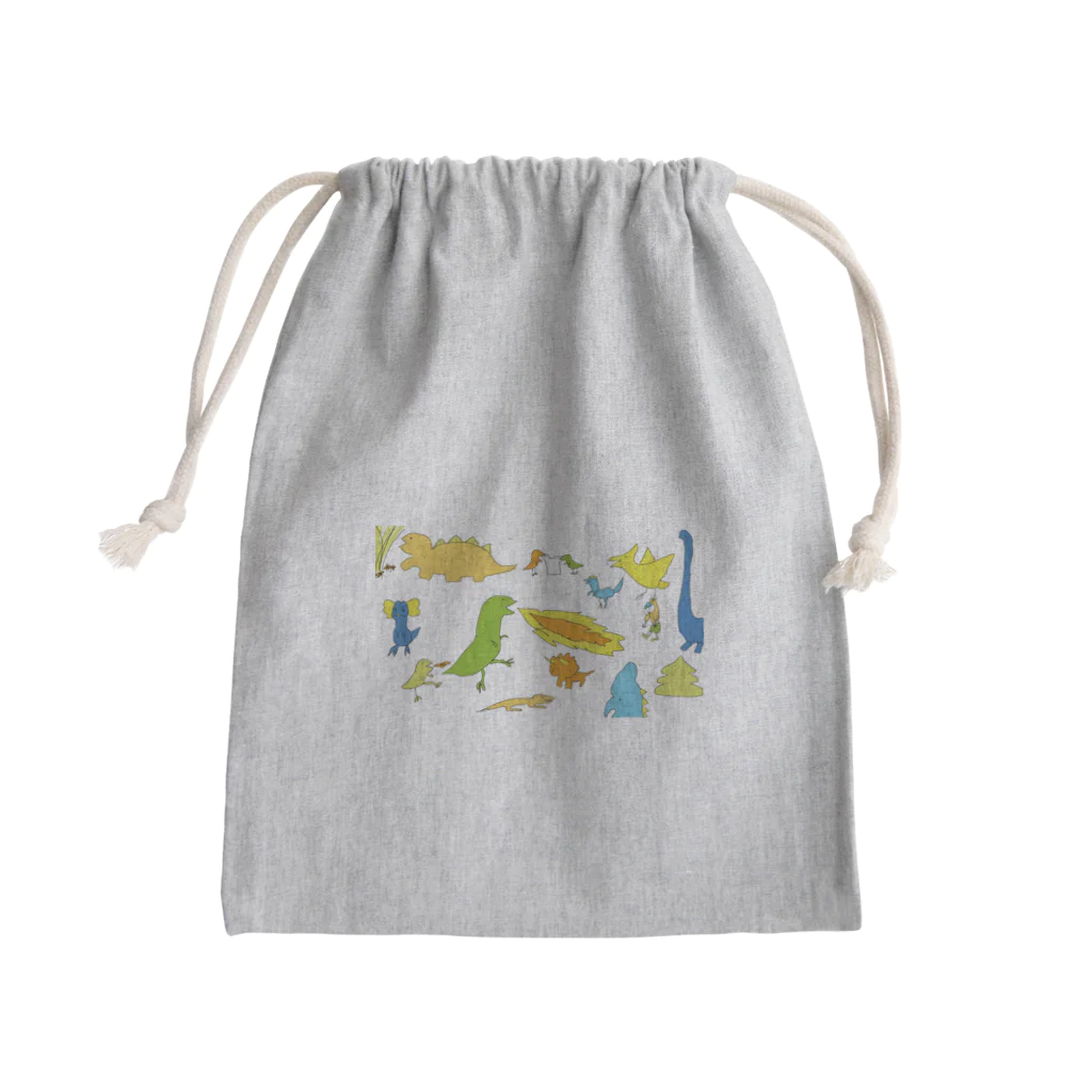 てばさき大会の恐竜たち Mini Drawstring Bag