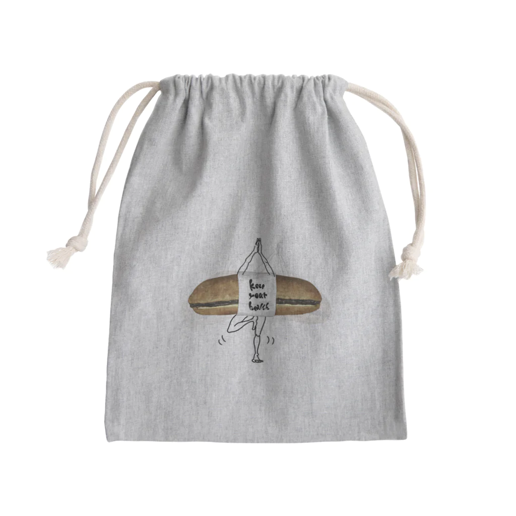 山崎さん家の食卓のKeep your health /　あんバターパン Mini Drawstring Bag