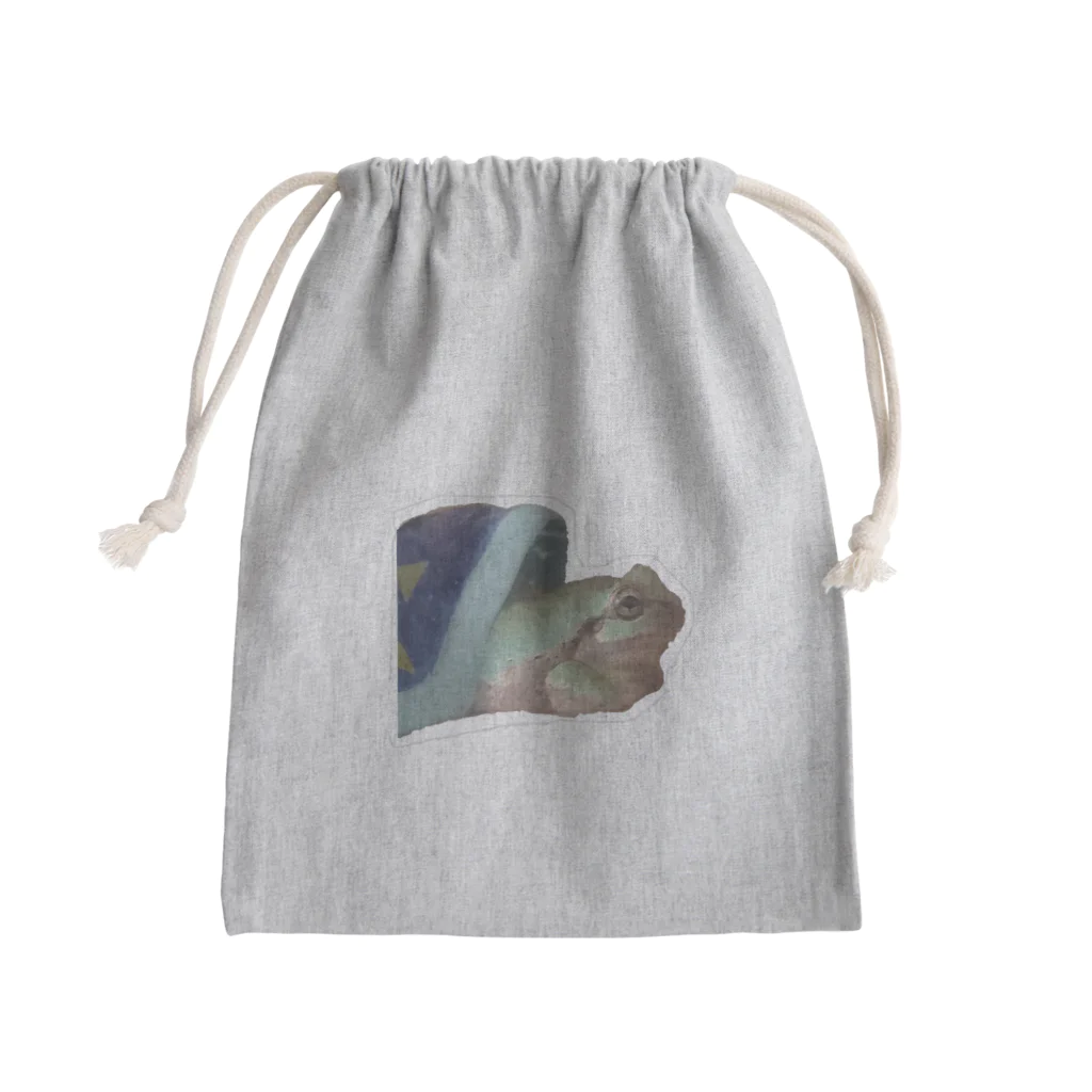 たま。のコタツカエルのかおちゃん Mini Drawstring Bag
