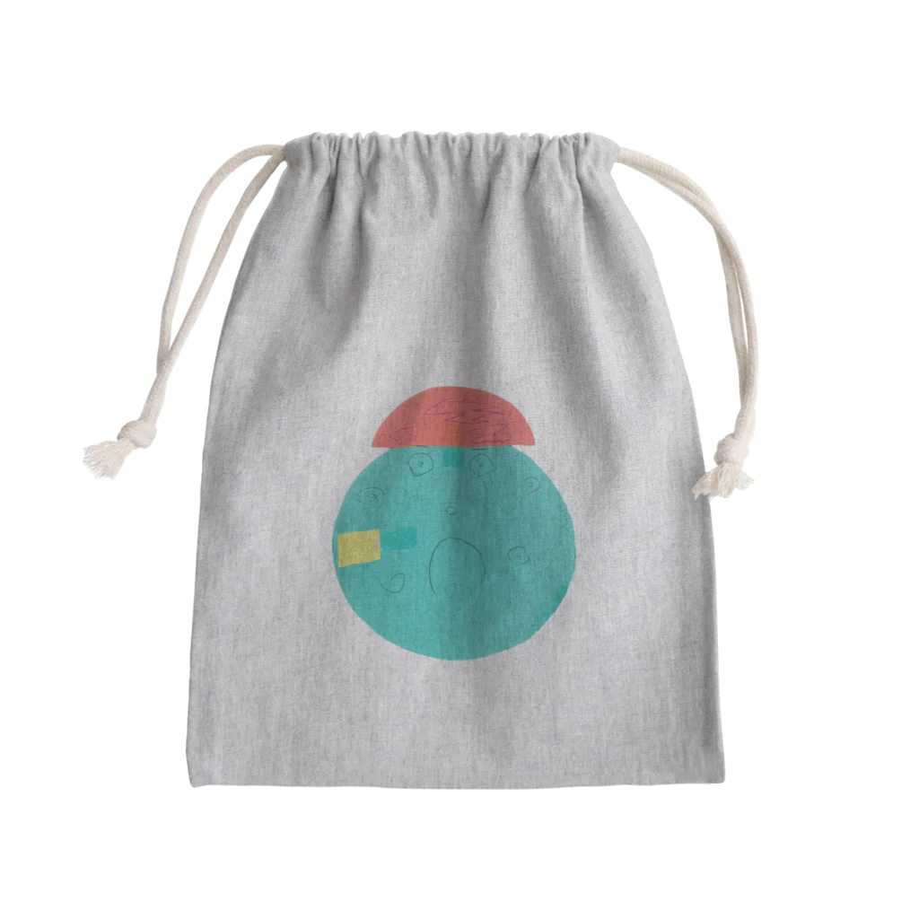 KidsArtの【子どもの絵】びっくりくん Mini Drawstring Bag