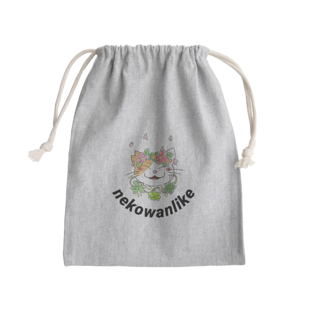 nekowanlikeのnekowanlikeさくら猫 Mini Drawstring Bag