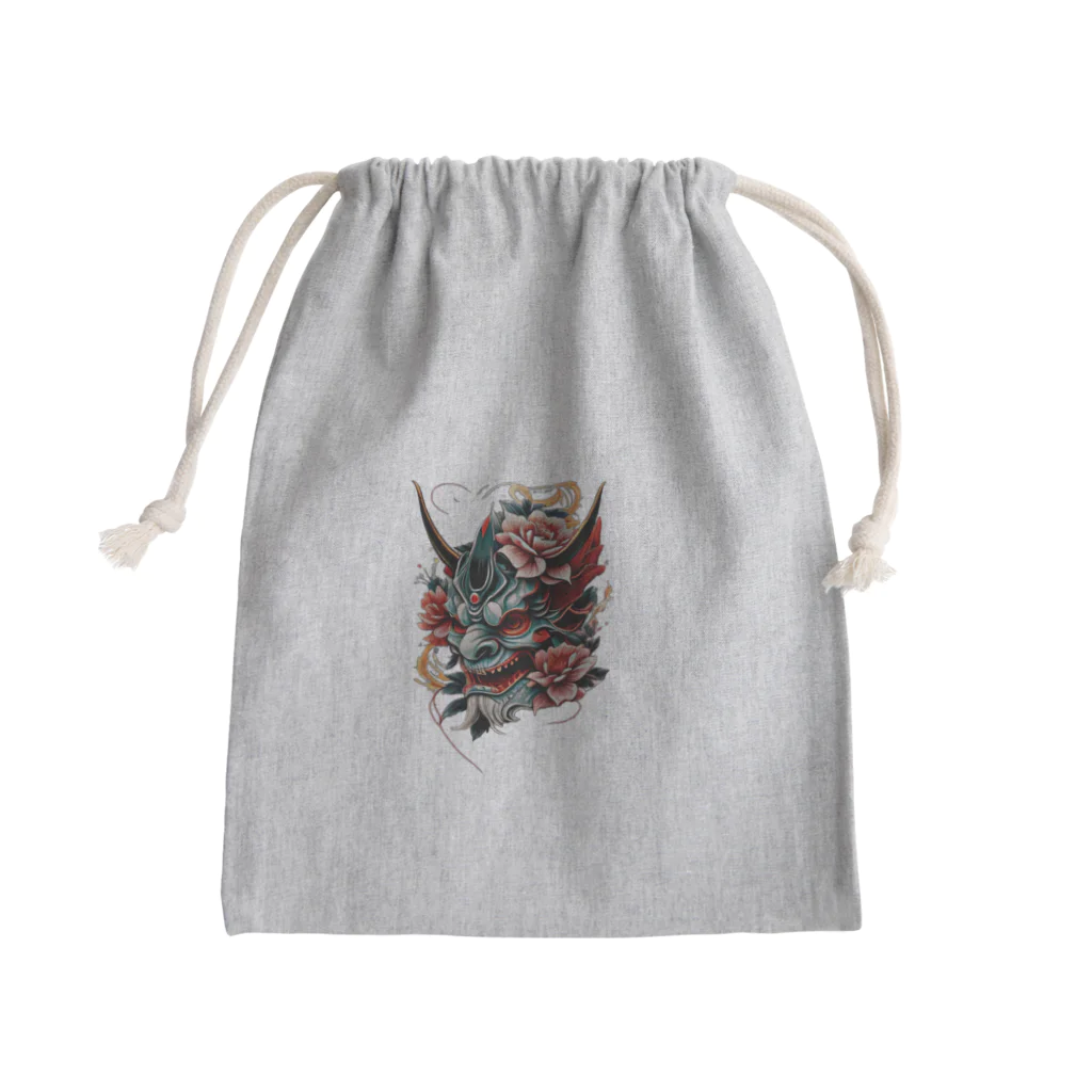 キッチンファラオの般若刺青デザイン☆ Mini Drawstring Bag