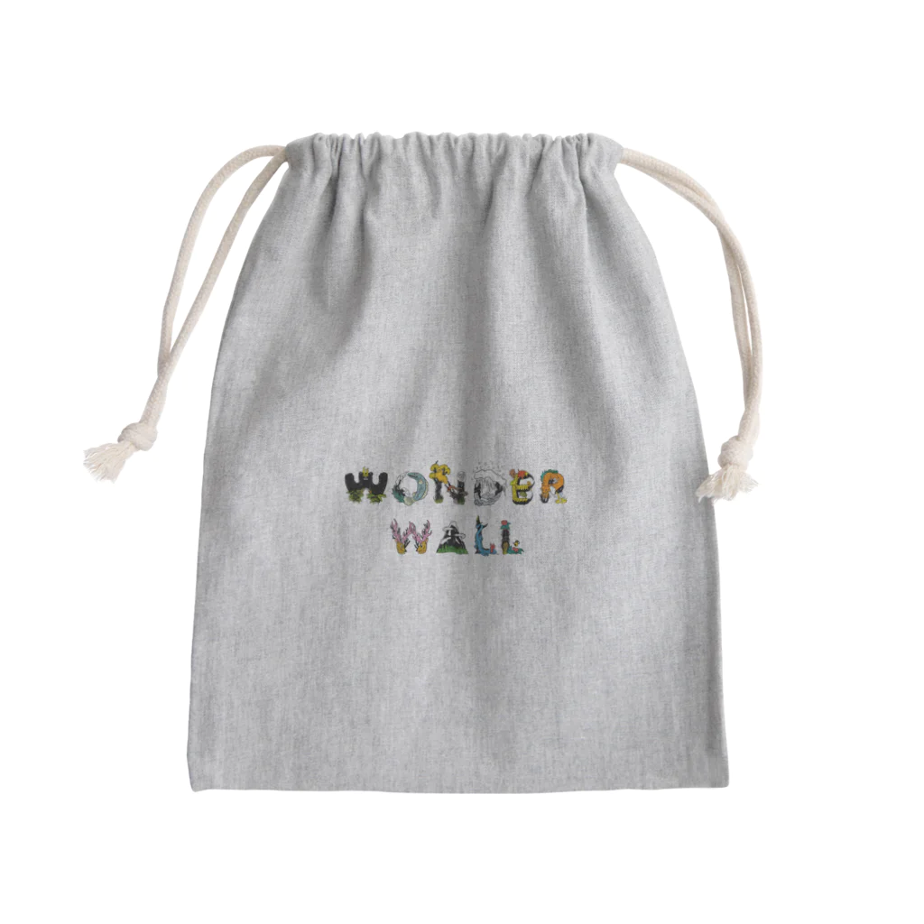 WONDER WALL の WW　WW ベーシック オリジナルロゴ  Mini Drawstring Bag