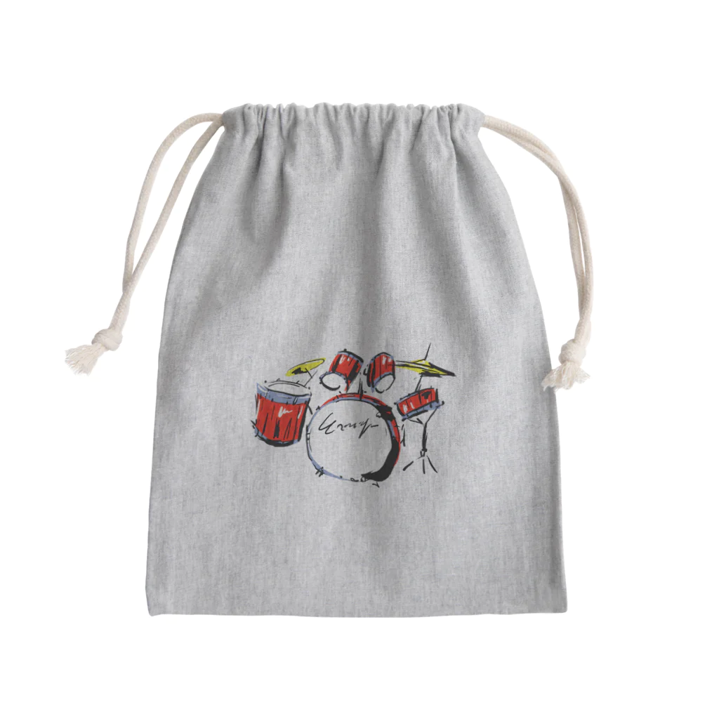 KNS designのドラムス Mini Drawstring Bag