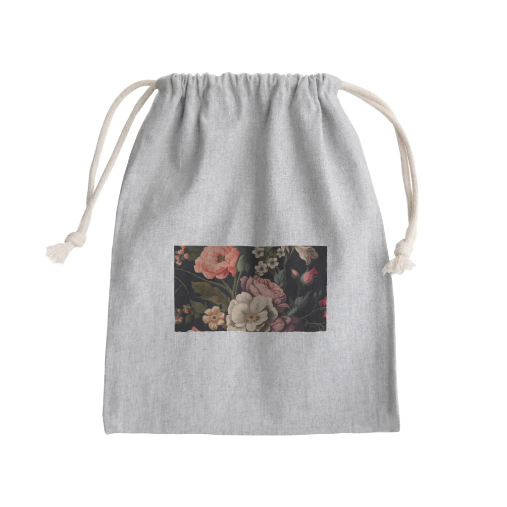 NoriNoriのフラワープリント Mini Drawstring Bag