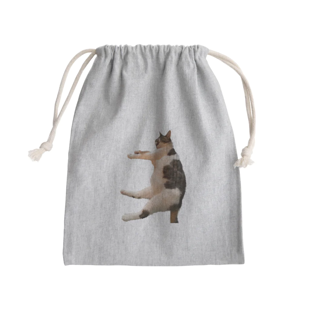 茶虎レオンのぷよんぷよんコロン猫 Mini Drawstring Bag