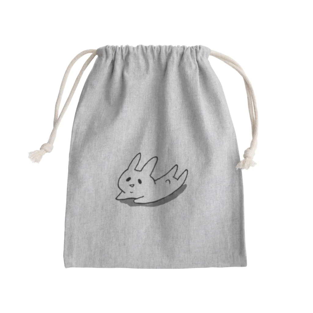 二重顎うさぎの◇スライディング Mini Drawstring Bag