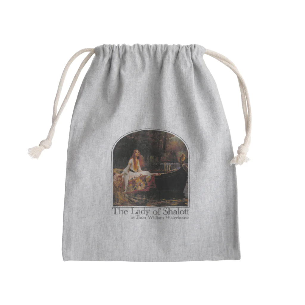 MUGEN ARTのシャロットの女（シャロット姫）　The Lady of Shalott　ジョン・ウィリアム・ウォーターハウス Mini Drawstring Bag