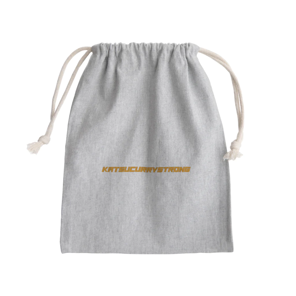 ハロー松田のとんかつTシャツのKASTUCURRYSTRONGKARAI Mini Drawstring Bag