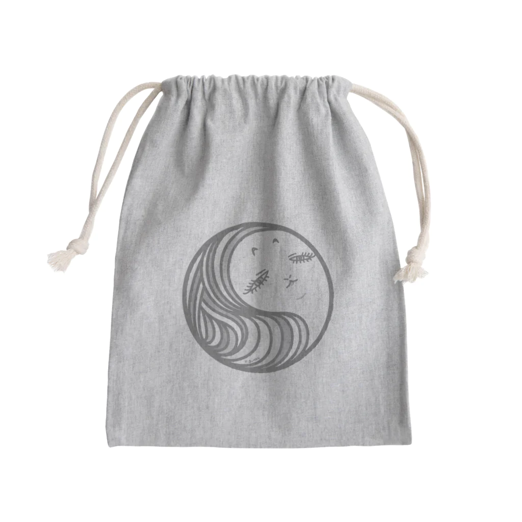 Jun56のぶさいくなウサ子さん Mini Drawstring Bag