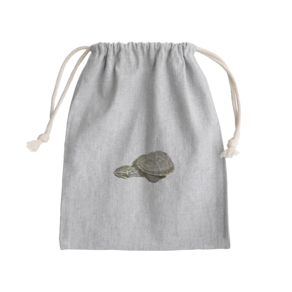 ミシシッピニオイガメの、こてちゃんの素早い こてちゃんのグッズ Mini Drawstring Bag