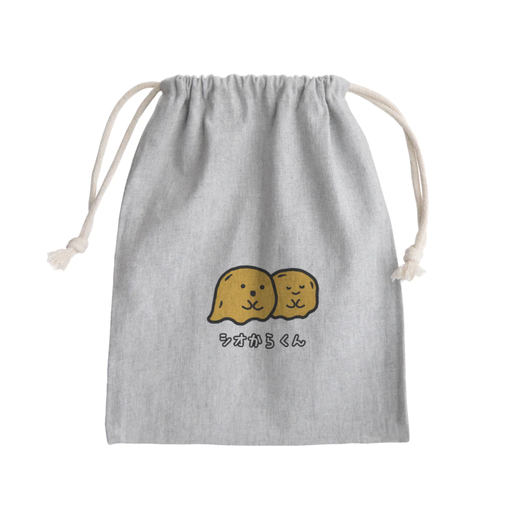 SS SHOP 【SOVL GOODS】のシオからくん Mini Drawstring Bag