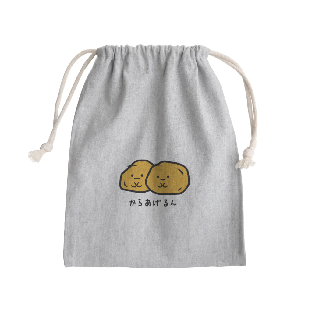 SS SHOP 【SOVL GOODS】のからあげるん Mini Drawstring Bag