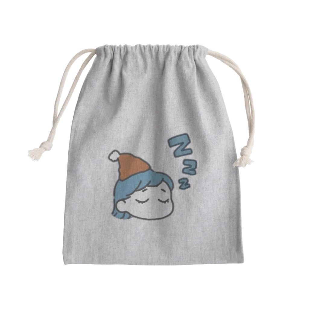 カコ鉄の日常。のカコ鉄の睡眠ちゃん Mini Drawstring Bag