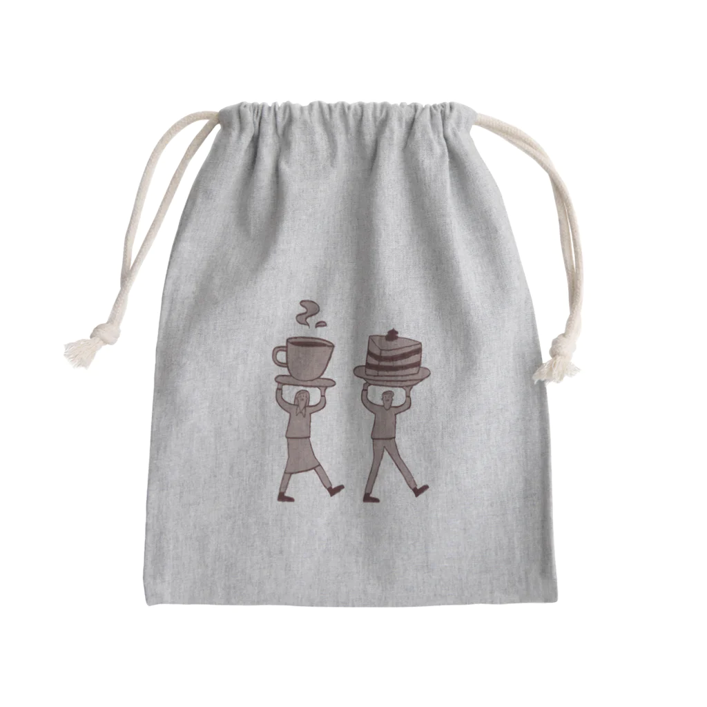 honeycombのカフェきょうだい Mini Drawstring Bag