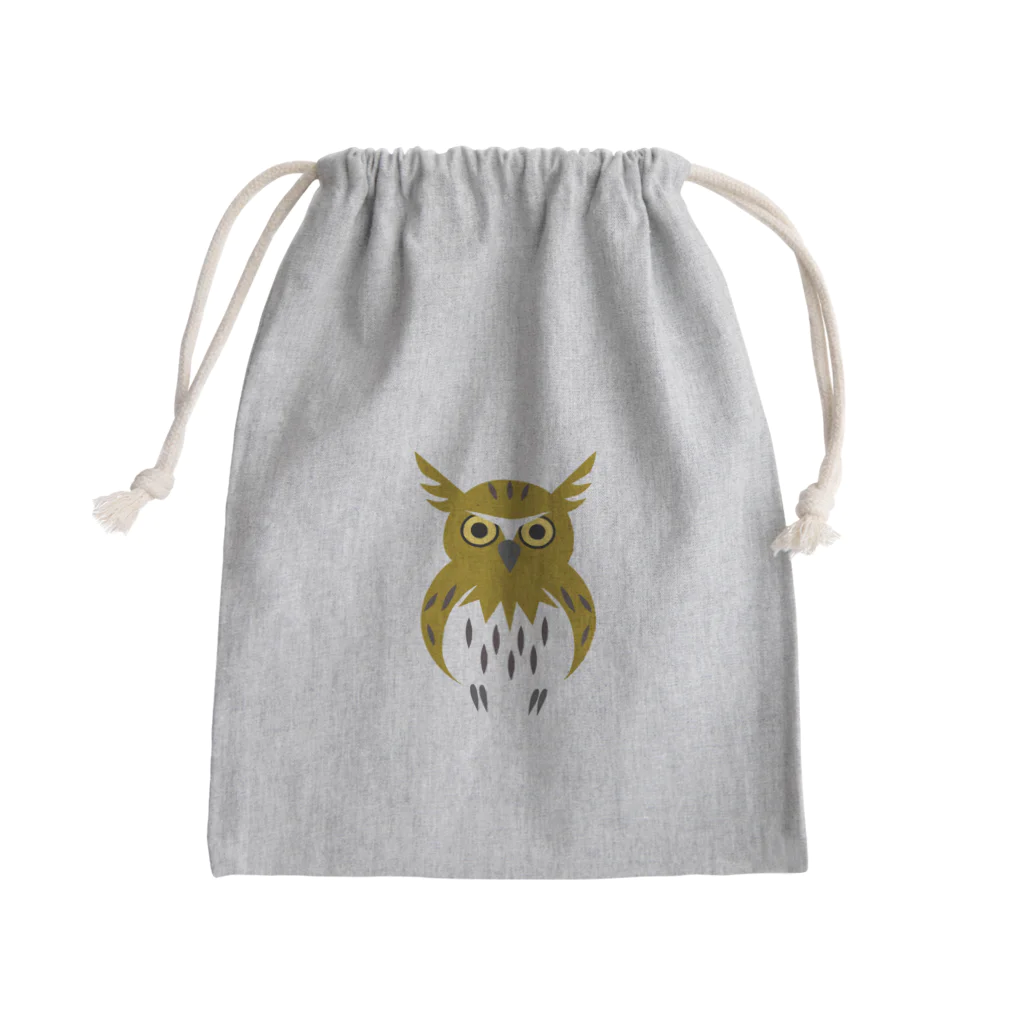 北のうっかり工房のシマフクロウ Mini Drawstring Bag