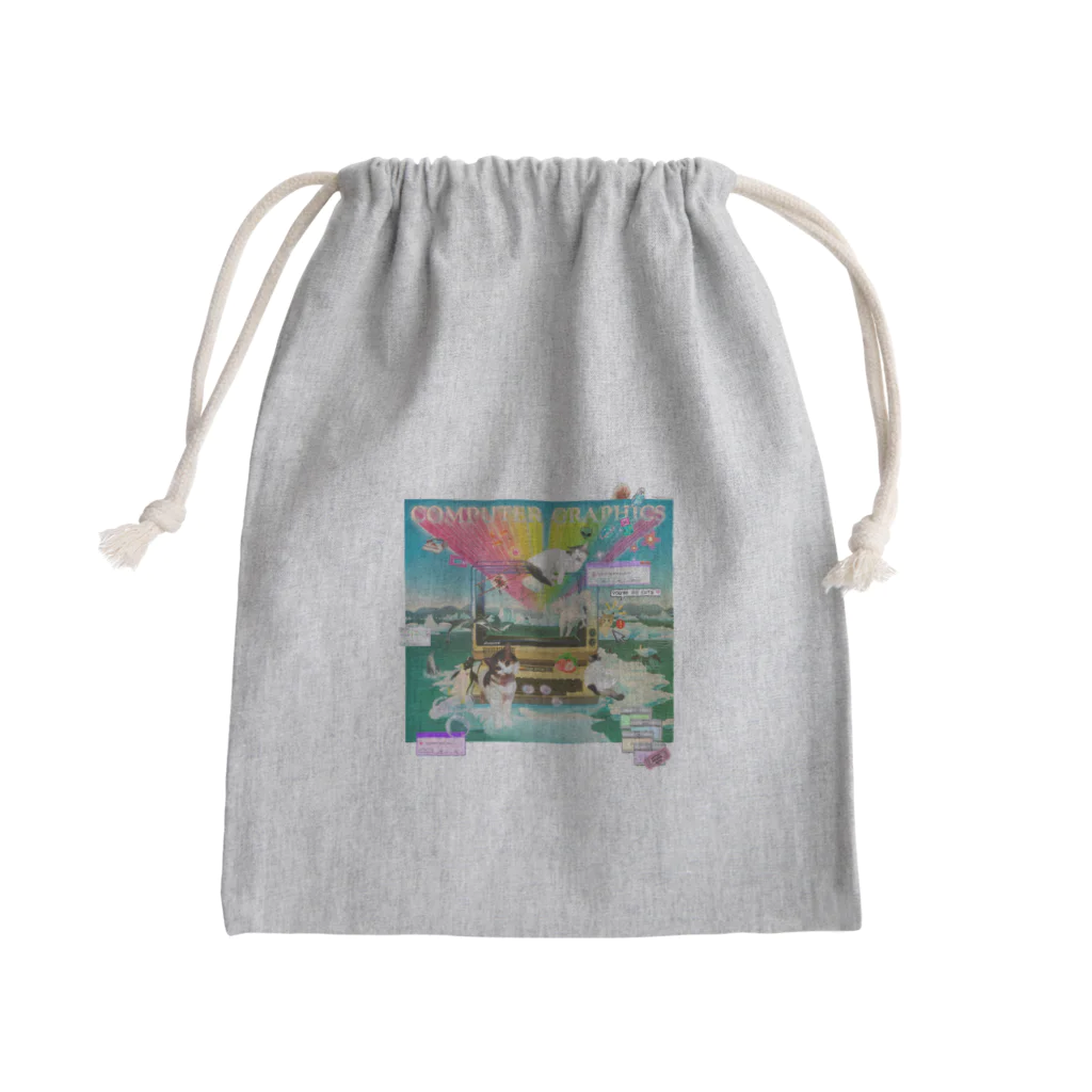 𝙈𝙊𝙈𝙊'𝙨 𝙎𝙝𝙤𝙥の#Computer graphics 2023 Mini Drawstring Bag