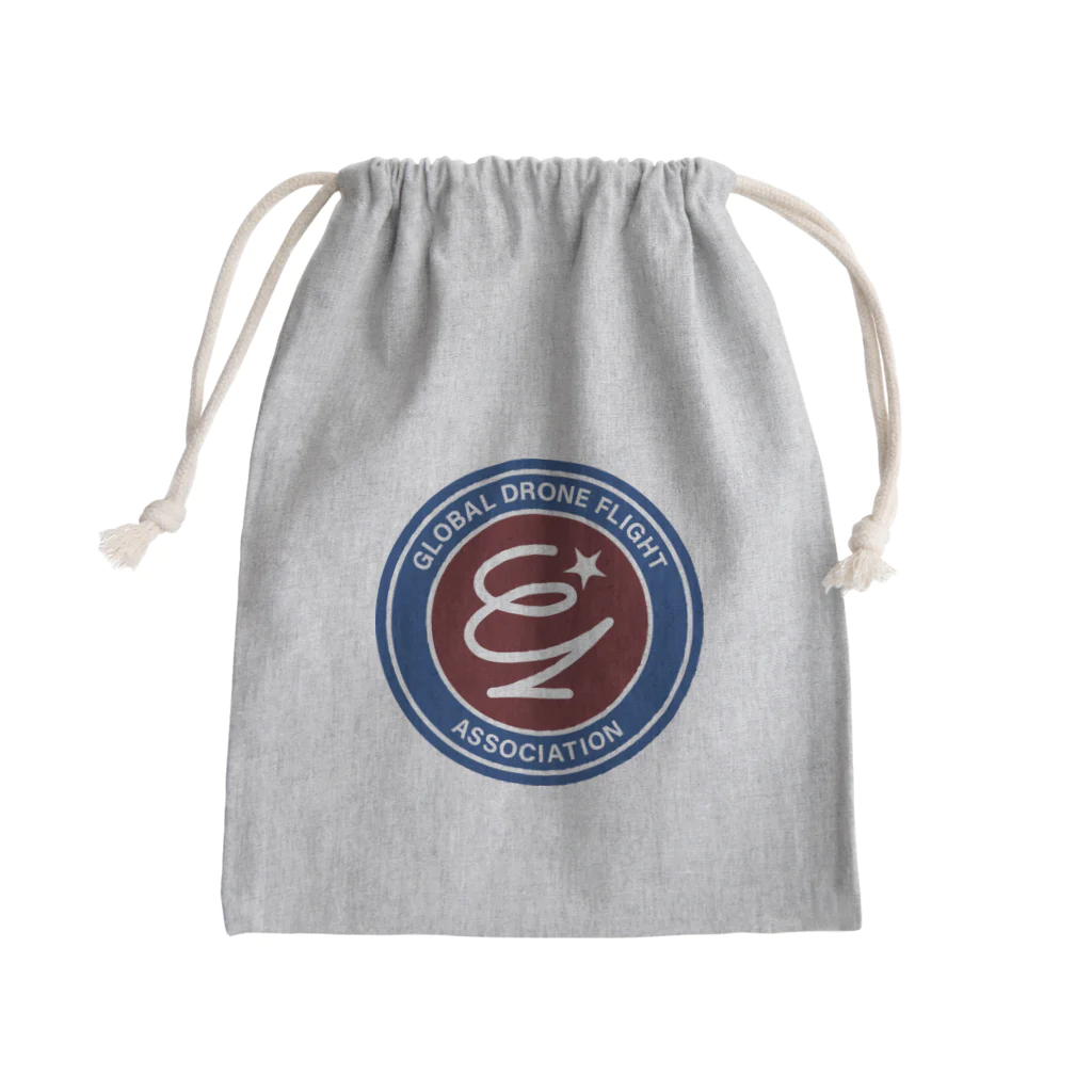 miyakojima_baseのグローバルドローンフライト協会ロゴ Mini Drawstring Bag