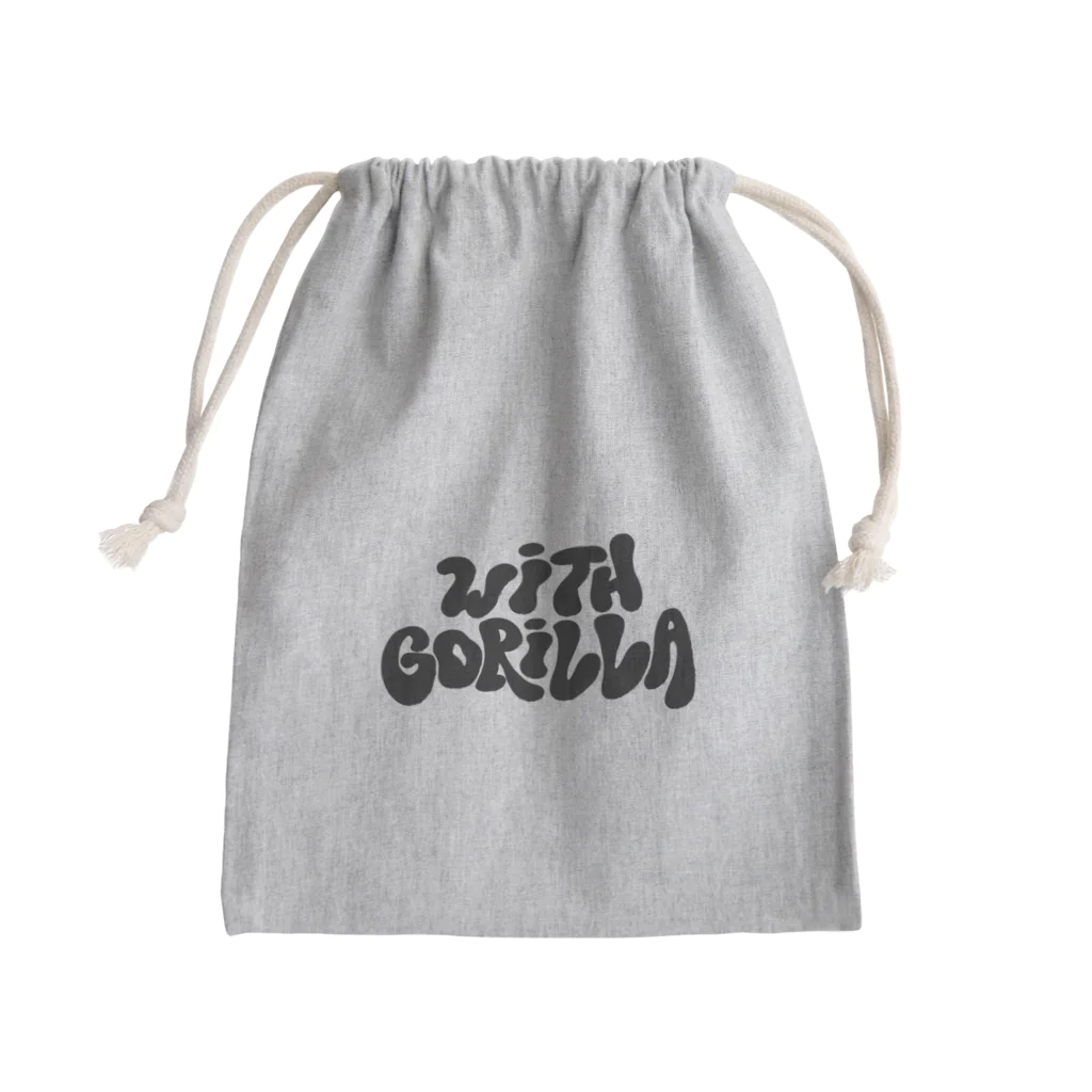 with Gorillaのwith Gorilla (hippie logo) Mini Drawstring Bag