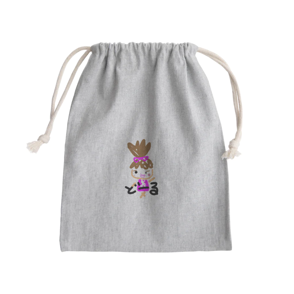 思うがままにのどーる Mini Drawstring Bag